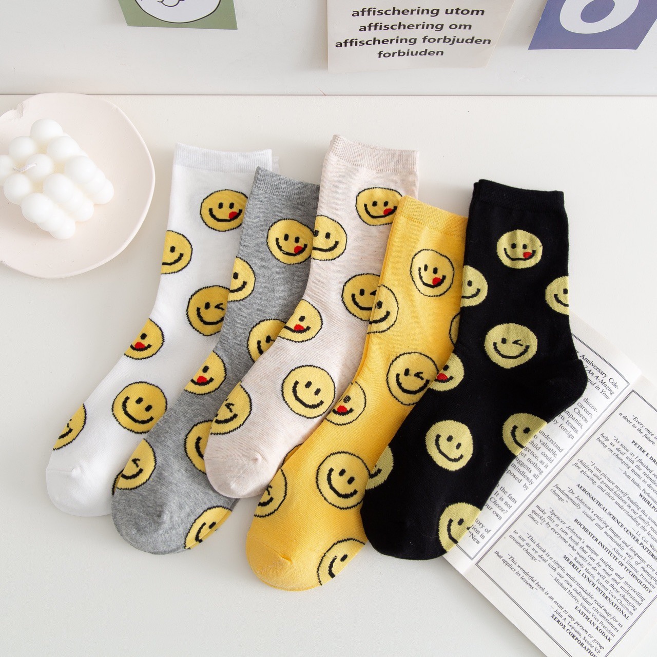 Chines Manufacturers Cotton Knit Fashion Long Designer Double G Knee High Socks For Women
