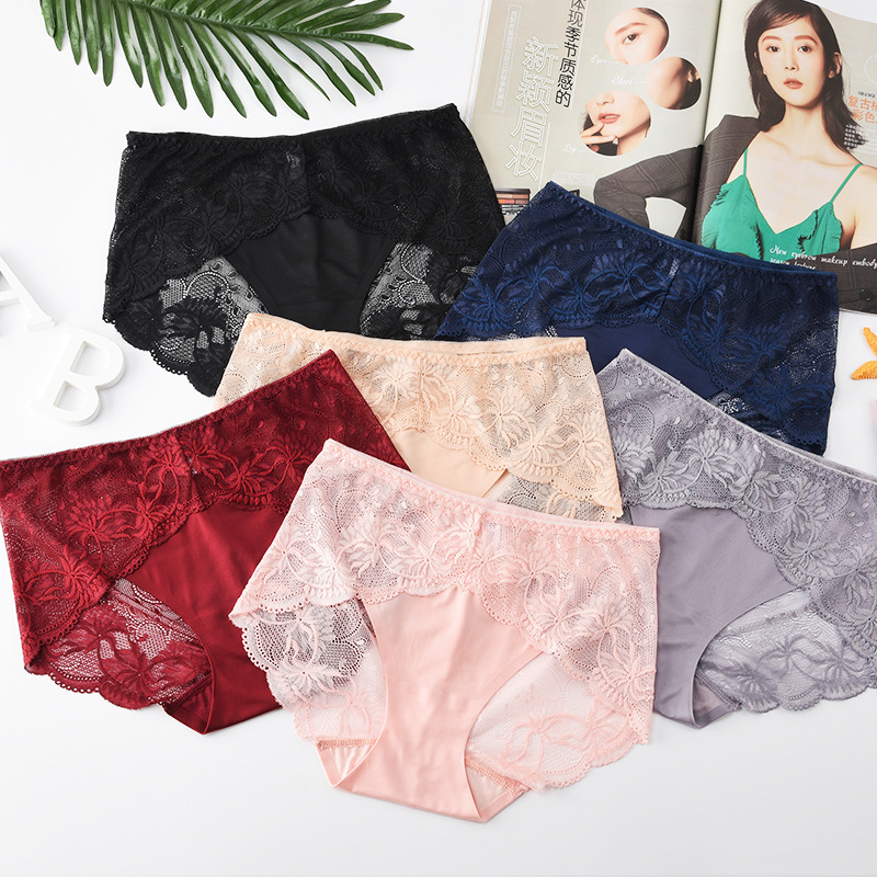 Women Sexy Lace Panties Underwear Briefs Low Waist seamless panties