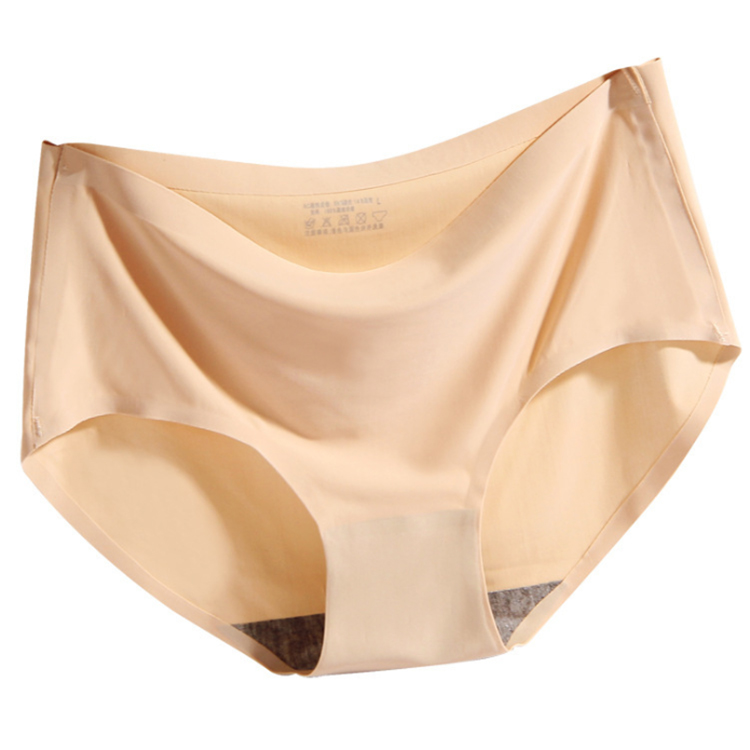 Wholesale ladies seamless underwear satin panties Nude silk cheap ladies panties seamless underwear