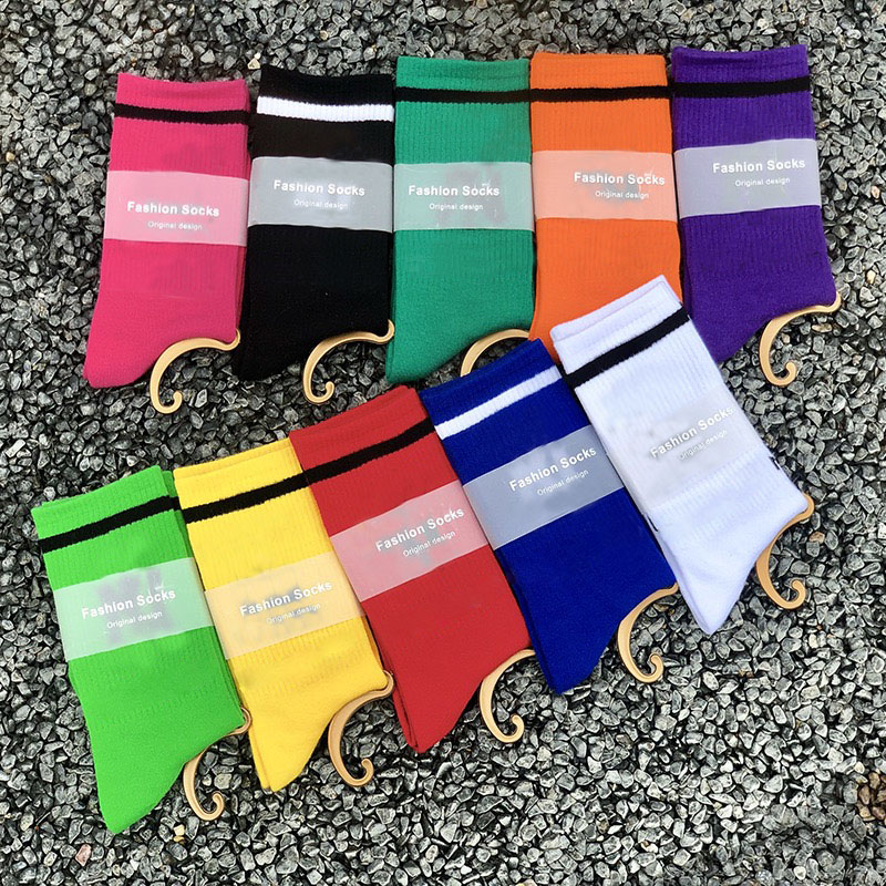 Famous brand embroidery custom designer socks colorful compression women NY New York sports cotton socks