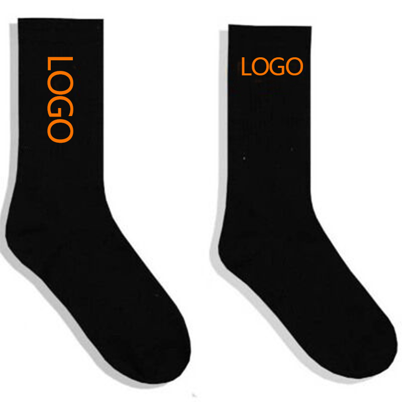 Cheap wholesale OEM designer custom design your own logo men crew sports socks custom bamboo cotton sock