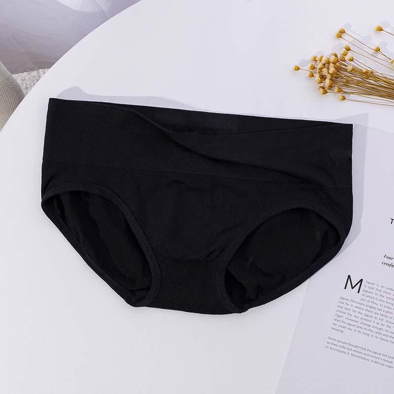 Women Seamless Panties Slim T-back Underwear Briefs Mid Waist Plus Size Body Women's Lace Tummy Control Brief